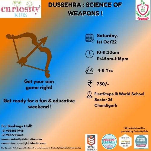 FirstSteps IB World School, Sector 26, Chd : 1st Oct’22 : To Enrol – click on the image below