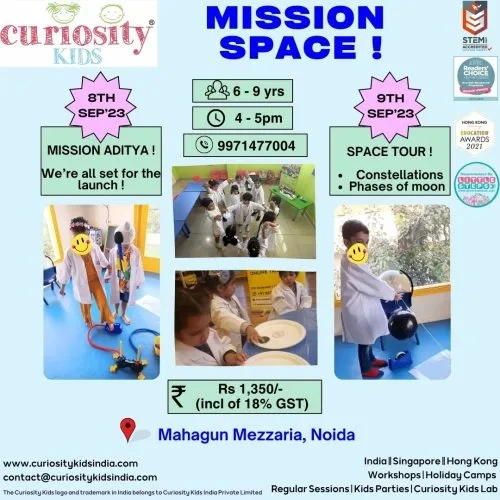 Mission Space: Mahagun Mezzaria, Noida: 8th & 9th Sep’23: To enrol click on the image below