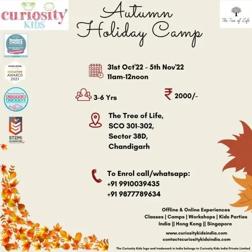 Autumn Holiday Camp: The Tree of Life, Chandigarh: 31st Oct’22-5th Nov’22