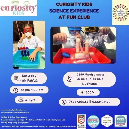 Chemistry Lab Workshop: Fun Club, Gurdev Nagar, Ldh: 11th Feb’23