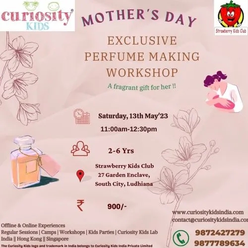 Mothers Day Workshop: Strawberry Kids Club, South City, Ldh: 13th May’23