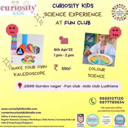 Weekend Workshop: Fun Club, Gurdev Nagar, Ldh: 8th Apr’23