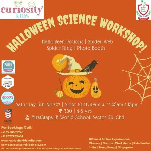 Halloween Science Workshop: FirstSteps IB World School, Chandigarh: 5th Nov’22