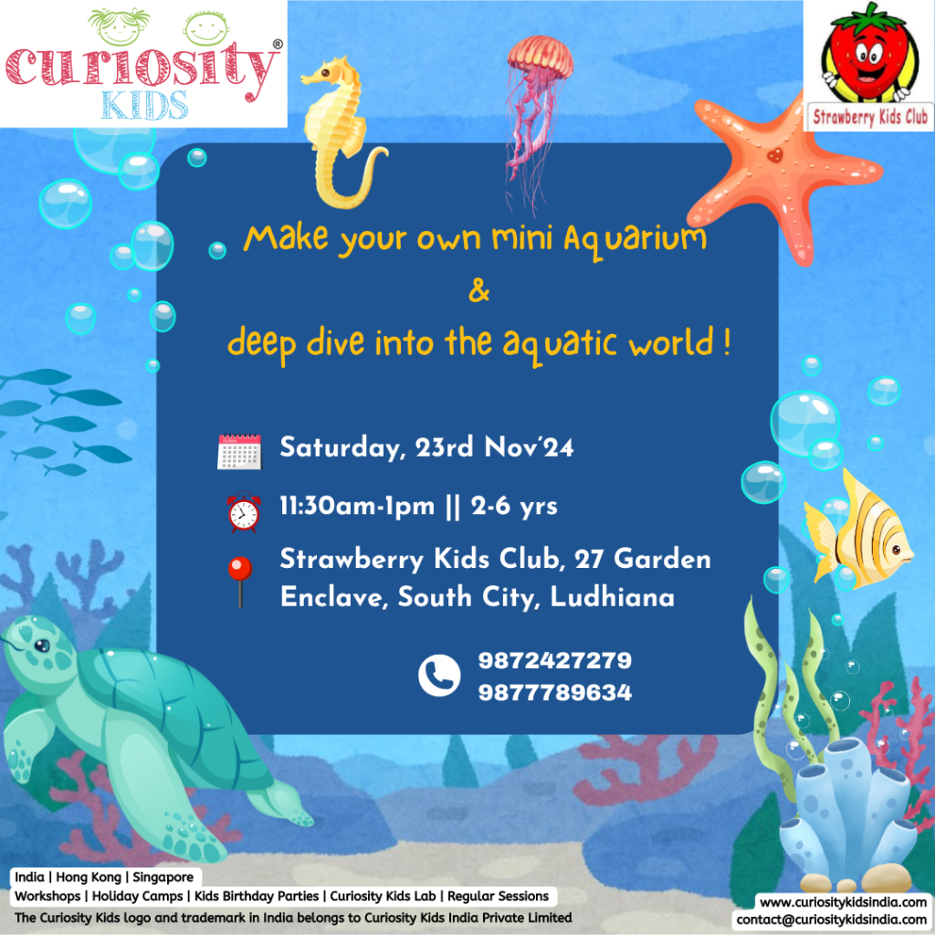 Weekend workshop: Strawberry Kids Club, Ludhiana: 23rd Nov’24