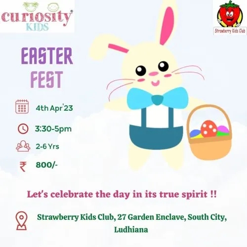 Easter Workshop: Strawberry Kids Club, South City, Ldh: 4th Apr’23