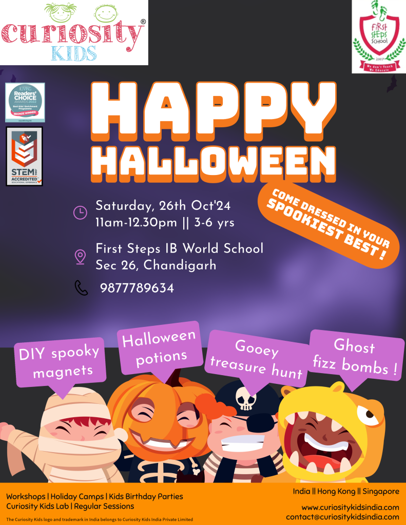 Halloween workshop: FirstSteps IB World School, Chandigarh: 26th Oct’24