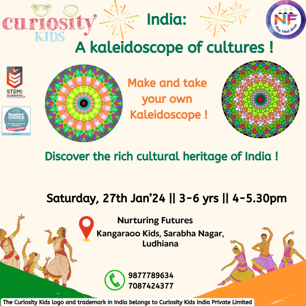 India: A kaleidoscope of cultures: Nurturing Futures, Ludhiana, 27th Jan’24: Click on the image to enrol