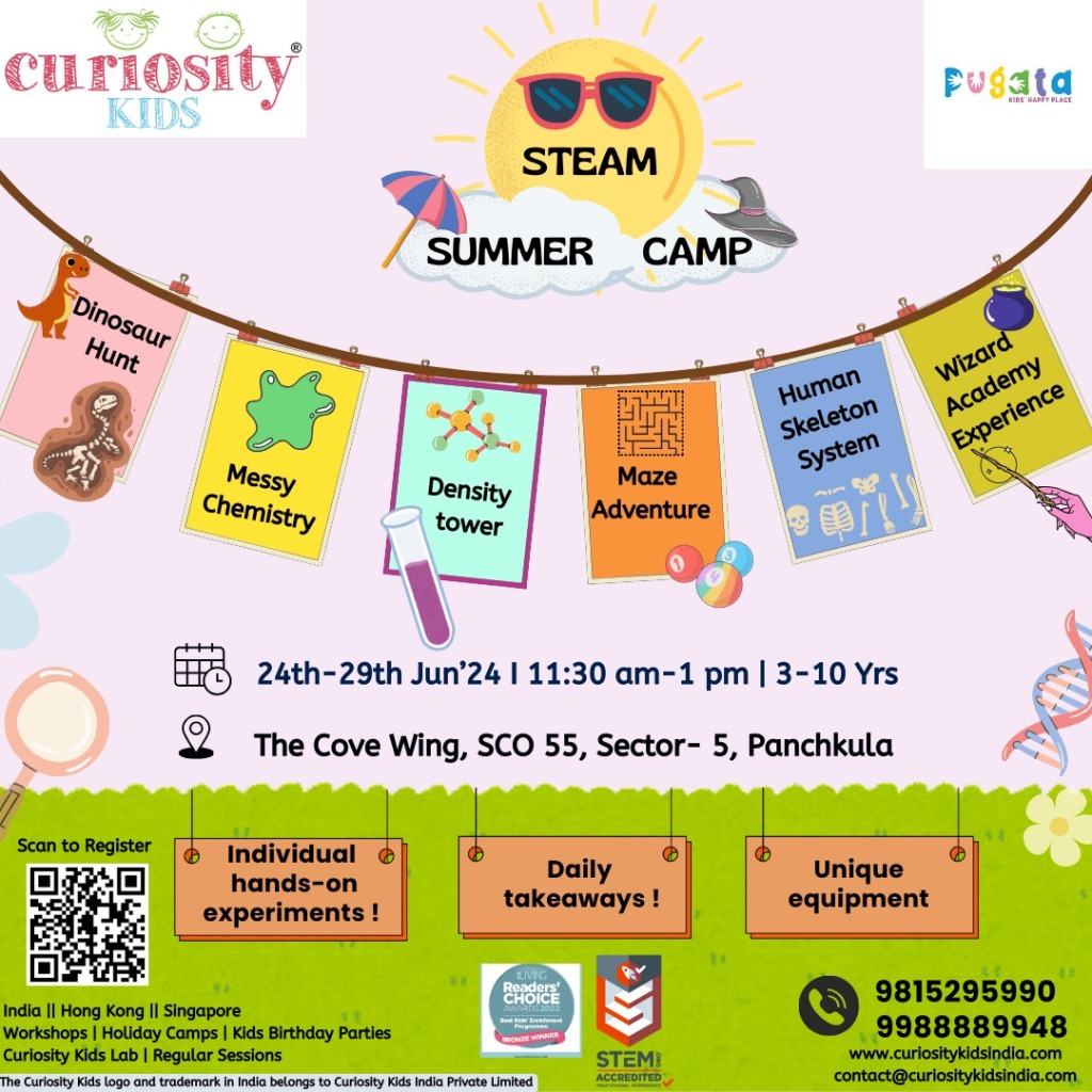 Holiday Camp: Pugata, Panchkula, 24th-29th Jun’24: Click on the image below to enrol