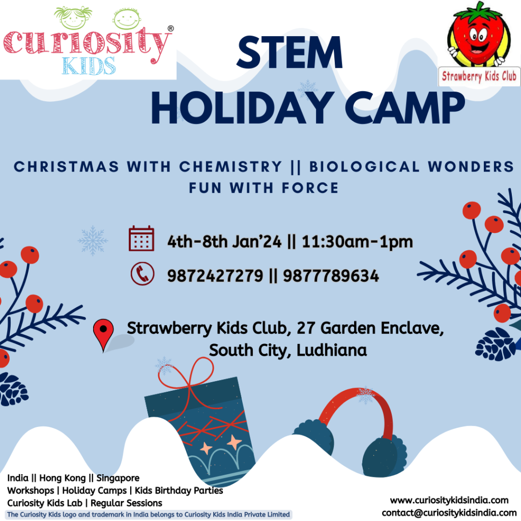 Winter Camp: Strawberry Kids Club, Ludhiana: 4th-8th Jan’24