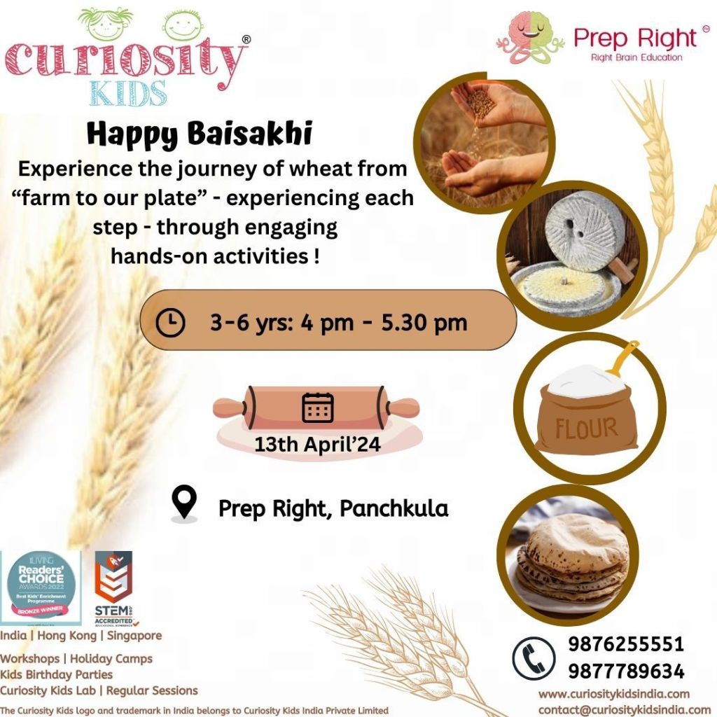 Weekend Workshop: Farm to Plate, Prep Right, Panchkula, 13th Apr’24: Click on the image to enrol