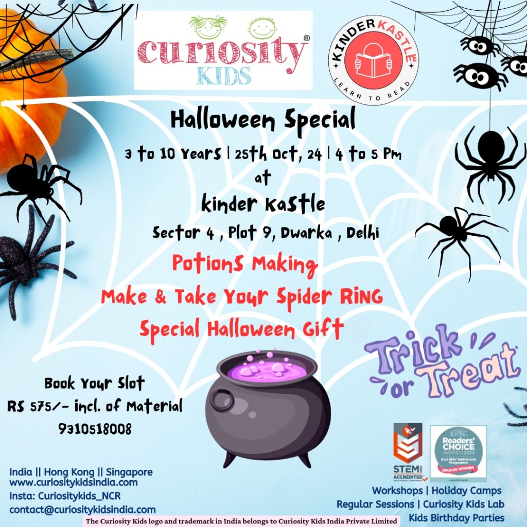 Halloween Workshop : Kinder Kastle, Delhi : 25th Oct’24