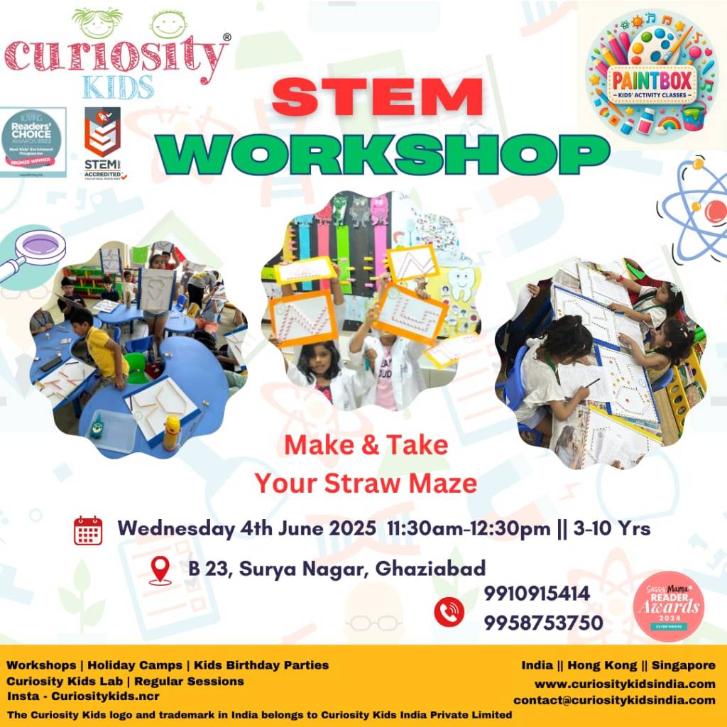 Summer Workshop: Paintbox, Ghaziabad: Wednesday, 4th June 2025: 11.30am-12.30pm