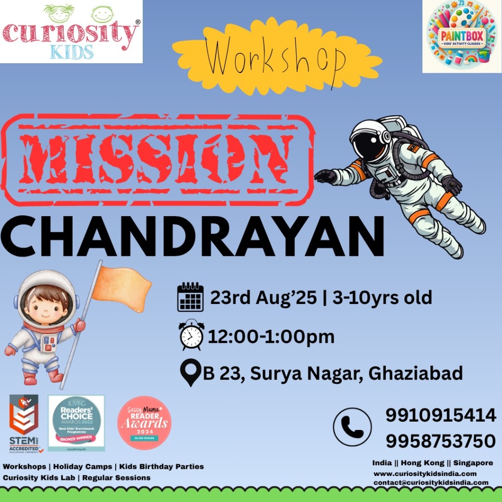 weekend Workshop: Paintbox, Ghaziabad: Saturday, 23rd August 2025: 12noon-1pm