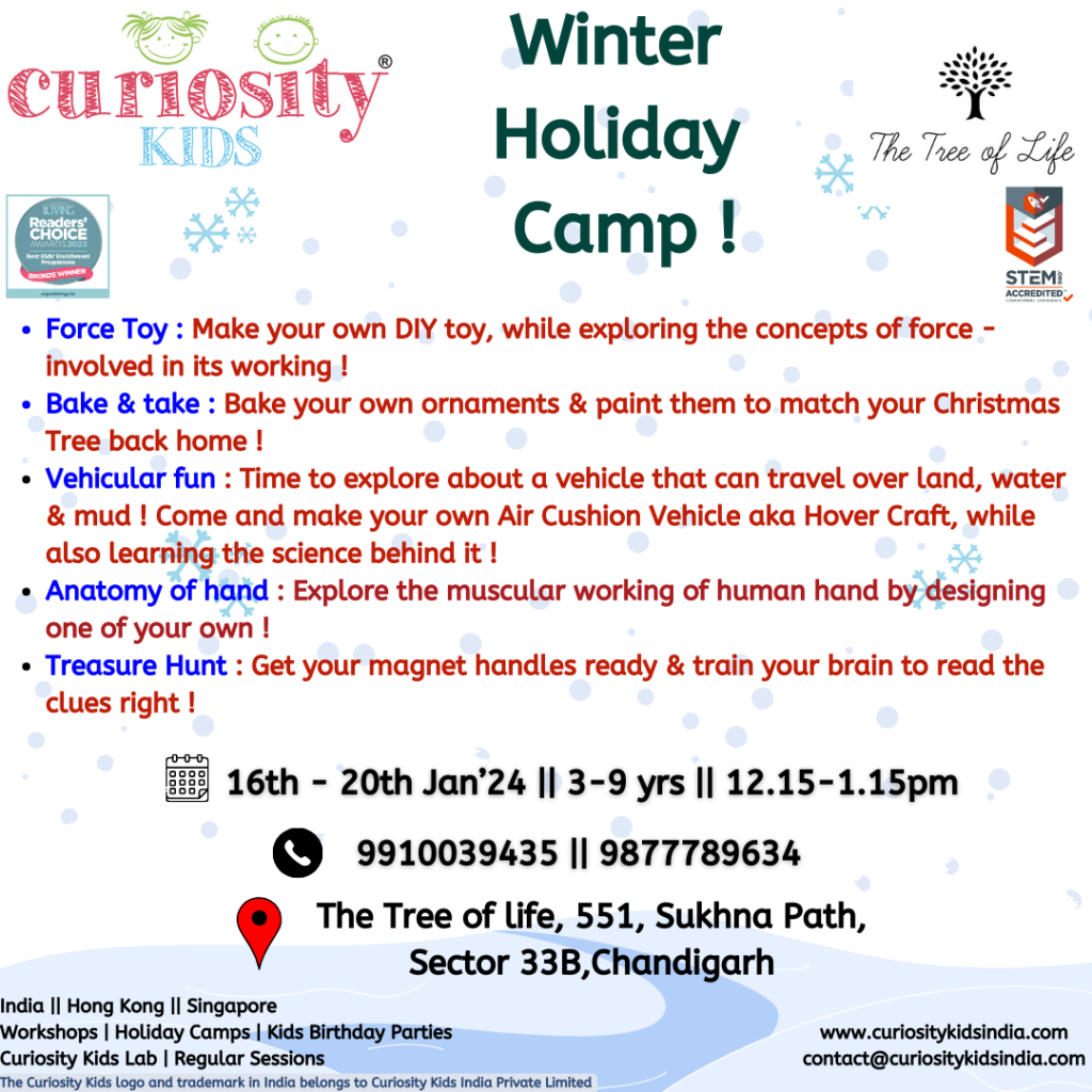 Winter Camp: The Tree of Life, Chd: 16th-20th Jan’24: Click on the image to enrol